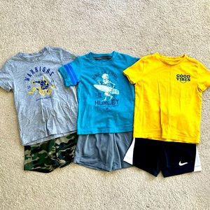 Boys skate style summer outfit bundle size 4t
